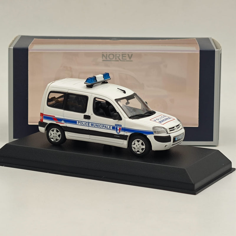 1/43 Norev CITROEN BERLINGO 2007 Police Municipale Diecast Model Cars White