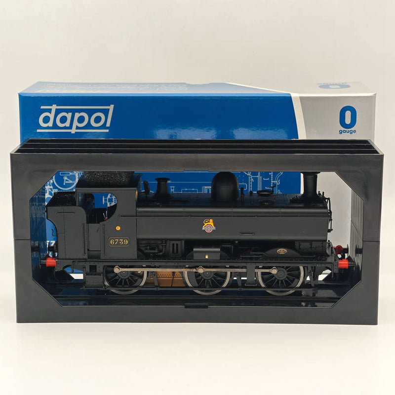 Dapol 7S-007-008 O Gauge 57xx Pannier 6739 BR Black Early Crest 21DCC-Locomotive