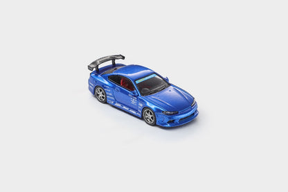 Model Model 1/64 Silvia S15 Vertex Blue APAXPO Foshan Exhibition Edition Limited Diecast Model Car