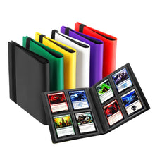 4 Pocket PP TCG CCG Card Binder with Elastic Strap Trading Card Storage Album