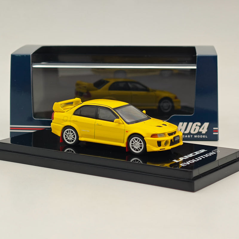 Hobby Japan 1/64 Mitsubishi Lancer GSR Evolution V (CP9A)1998 HJ642032AY Yellow