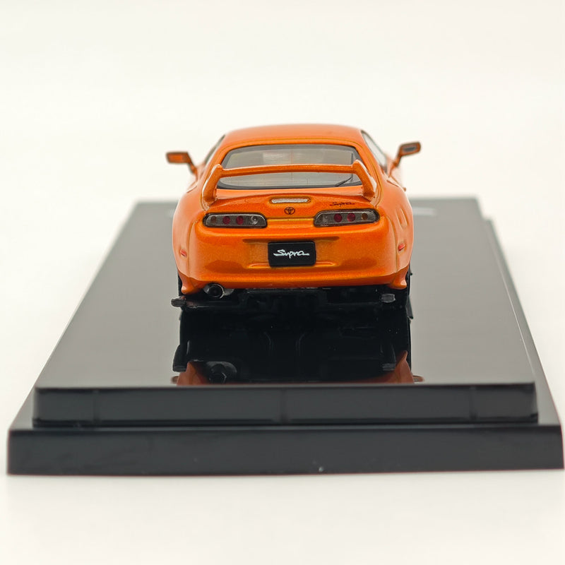 Hobby Japan 1/64 Toyota SUPRA (JZA80) JDM CUSTOMIZED VERSION ORANGE METALLIC HJ644042P Diecast Models Car Collection