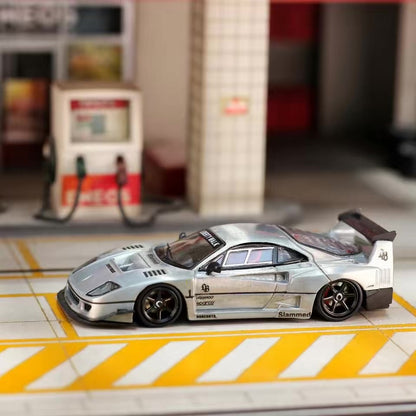Ghost Player 1/64 F40 LBWK Clear varnish Special Edition Racing Sport Model Die Casting Model Car Limited Series