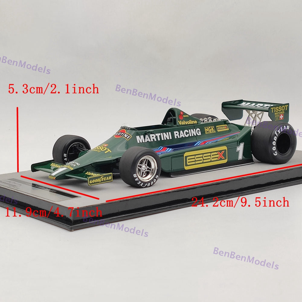 1/18 Tecnomodel Mythos Series Lotus 79 1979 ltaly GP Car #1 Mario Andretti Green