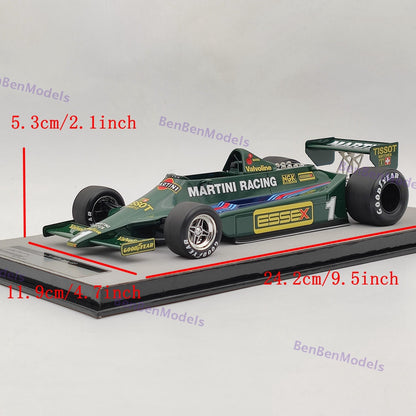1/18 Tecnomodel Mythos Series Lotus 79 1979 ltaly GP Car #1 Mario Andretti Green