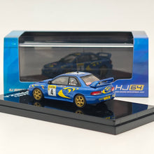1/64 Hobby Japan SUBARU IMPREZA WRC 1997 #4 MONTE-CARLO (Gagnant) Bleu moulé sous pression 