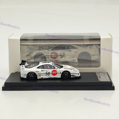 1/64 Ghost Player LBWK F40 #58 White Racing Sports Model Diecast Metal Car