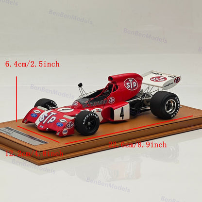Tecno 1/18 March 721X 1972 Monaco GP Driver Niki Lauda #4 TM18-288D Ltd 100 Pcs