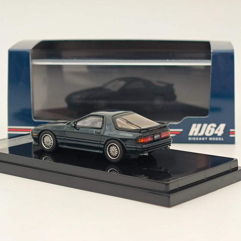 Hobby Japan 1:64 Mazda RX-7 (FC3S) Infini Shade Green HJ641043FGR Diecast Models Car Collection