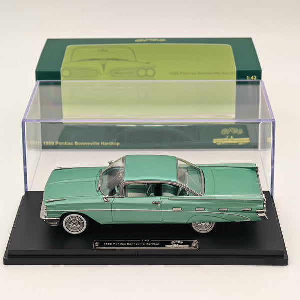 1/43 GFCC 1959 Pontiac Bonneville Hardtop Green Diecast Model Car Collection