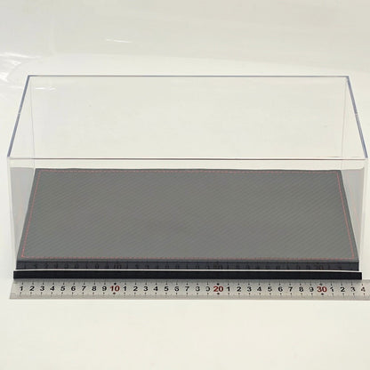 1:18 Acrylic Display Case Carbon Fiber Base Dustproof Collectible Storage Box for GCD VMB Xiaoguang DM Models