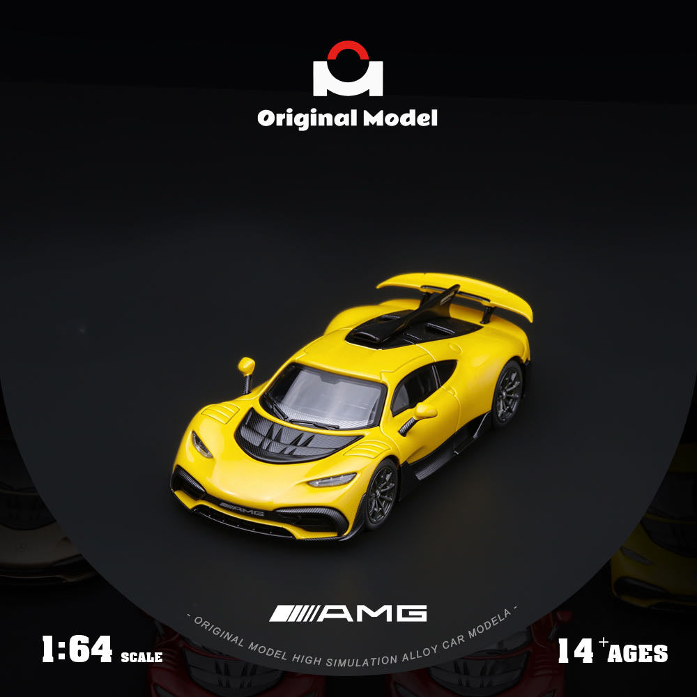 Pre order Original Model 1:64 AMG ONE Supercar yellow Limited Diecast Collectible
