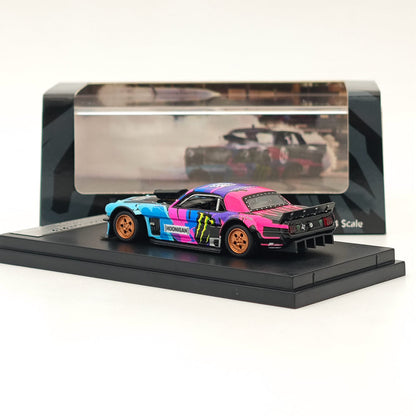 Street Weapon SW 1/64 Ford Mustang 1965 Hoonicorn RTR Los Angeles Monster Diecast Toys Car Models Collection Gifts In Stock - US