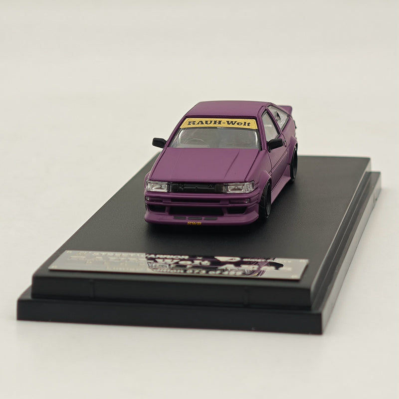 SW 1/64 RAUH-Welt RWB AE86 BELLEZZA Diecast Models Car Limited Collection Purple