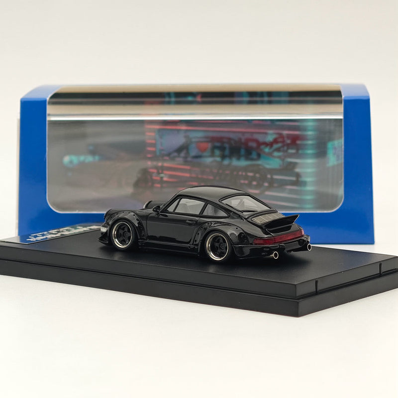 1:64 Porsche 911 964 Coupe RWB Rauh Welt Begriff Black Resin Car Limited 300pcs Collection