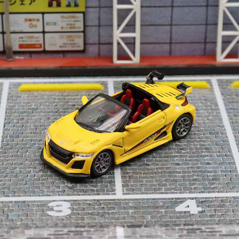 Mortal 1:64 Honda S660 Mugen Convertible with top cover Diecast Toys Car Models Collection Gifts Limited Edition