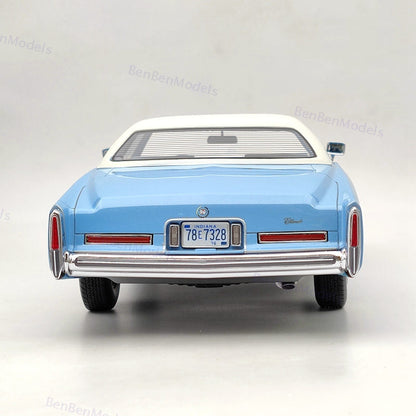 BOS 1:18 Cadillac Eldorado Coupe Blue 1976 BOS328 Resin Model Limited Collection