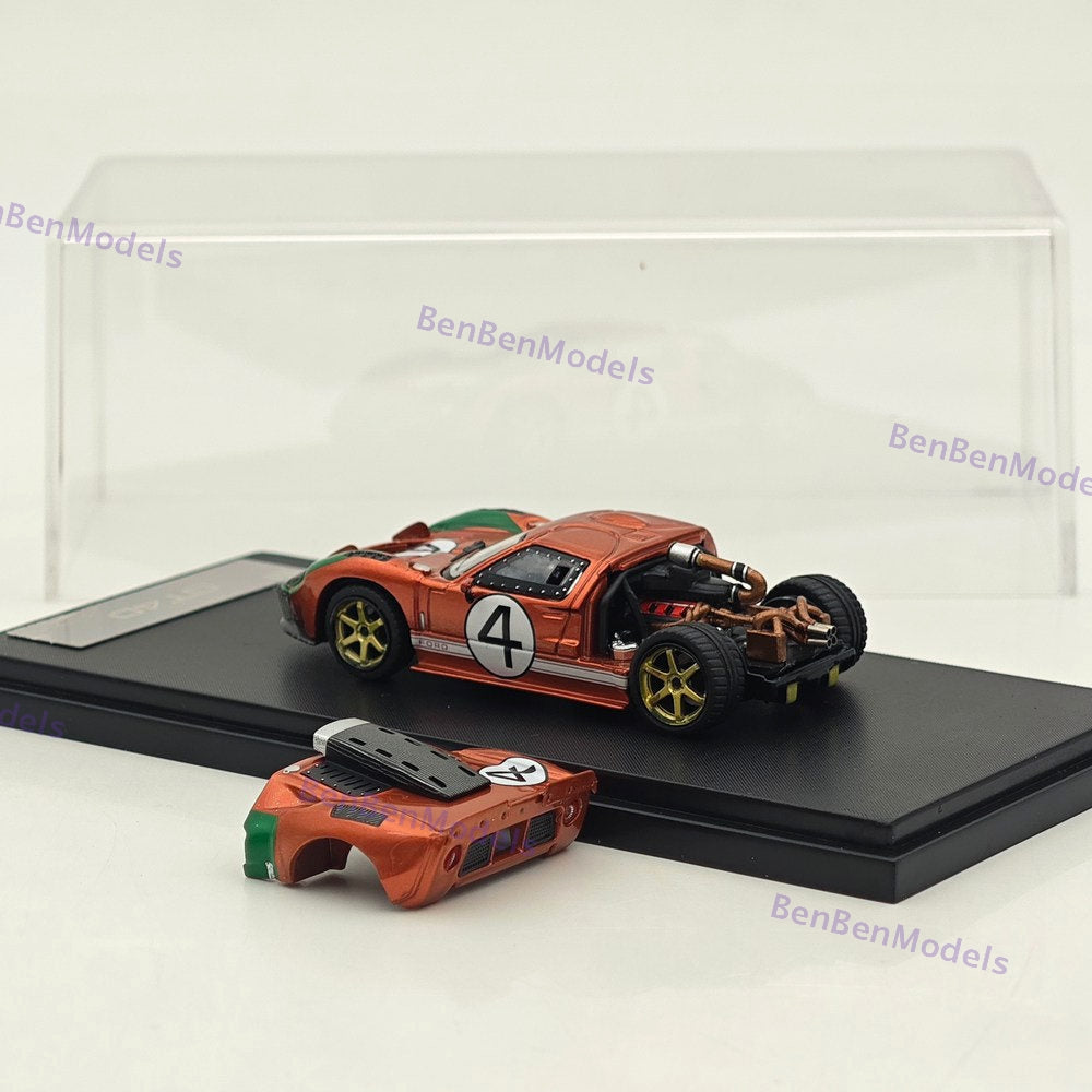 RM 1:64 GT40 Hood Magnetic Limited Edition Alloy Car Model - Two Styles