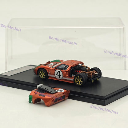 RM 1:64 GT40 Hood Magnetic Limited Edition Alloy Car Model - Two Styles