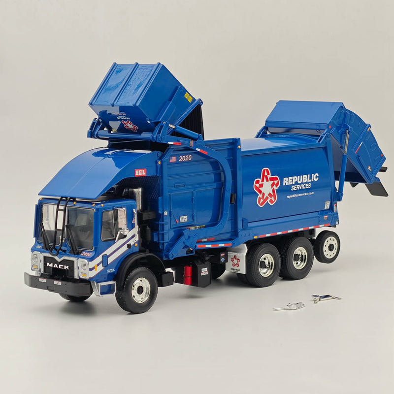 FIRST 1/34 Mack TerraPro with Heil Half/Pack FEL CNrG TM Tailgate Blue 10-4007A