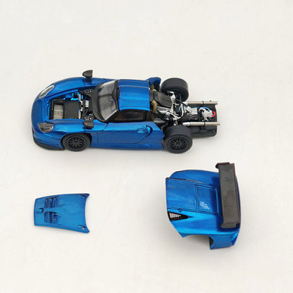 Transcend model TSD 1:64 911 GT1 24h LeMans 1997 Carbon Fiber Opening Hood Diecast Model Car Limited Collection