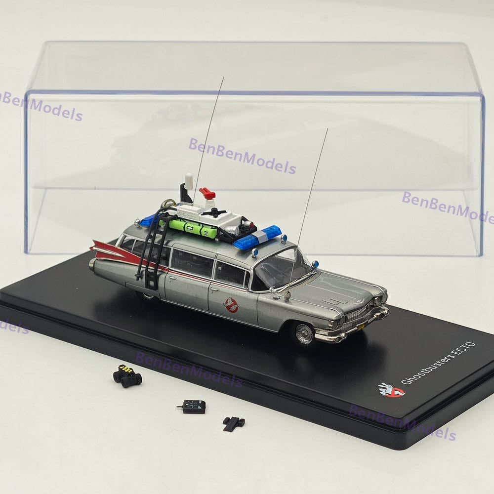 1:64 YS Ghostbusters Ecto-1 Varnish Diecast Model Minicar Limited