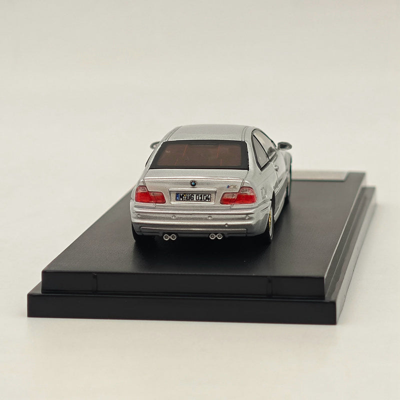 1:64 SW BMW E46 M3 HICH REV SERIES Silver Diecast Models Car Collection