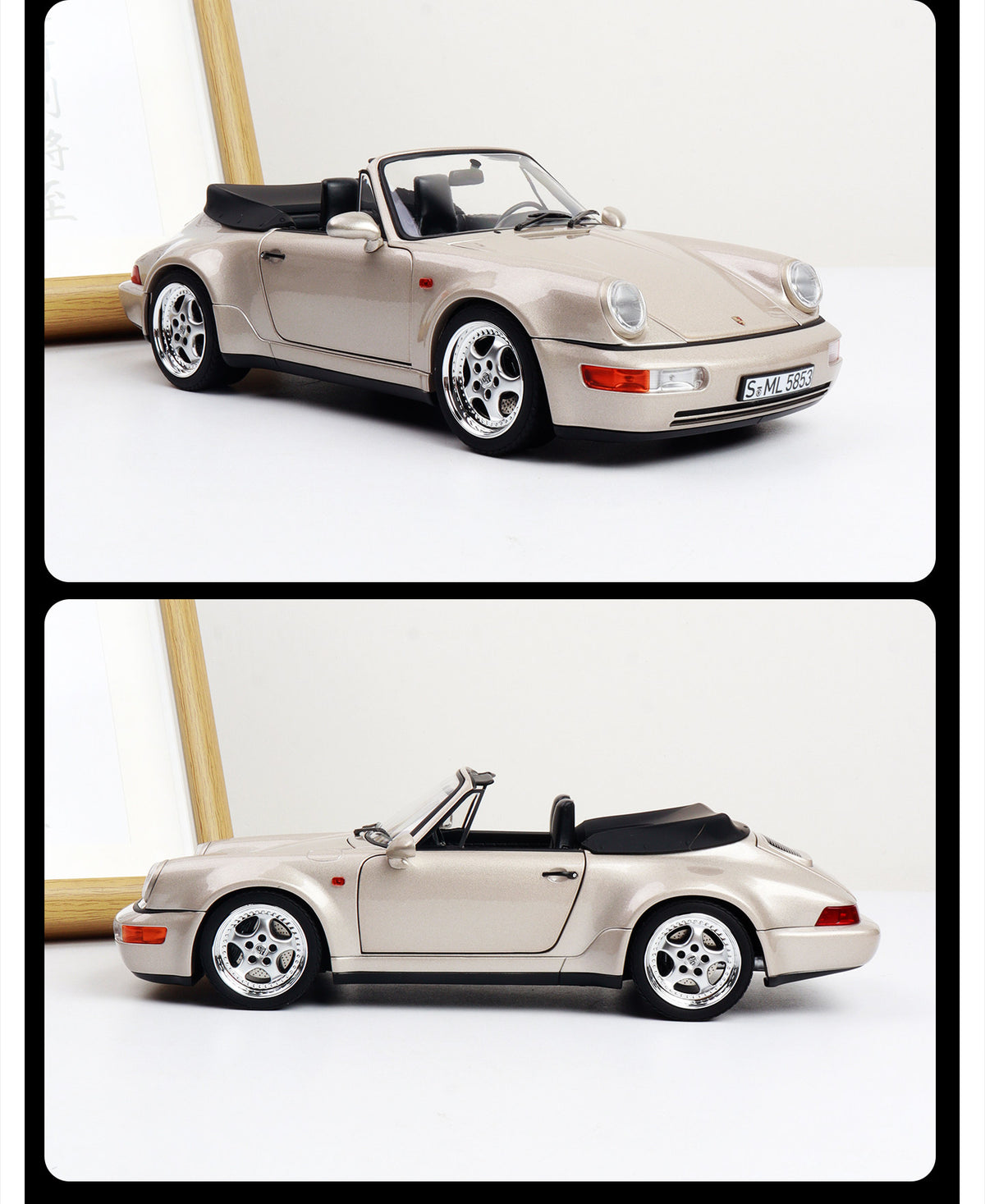Norev 1:18 911 Speedster WTL 964 Carrera S Targa Alloy Car Model Limited Collectible