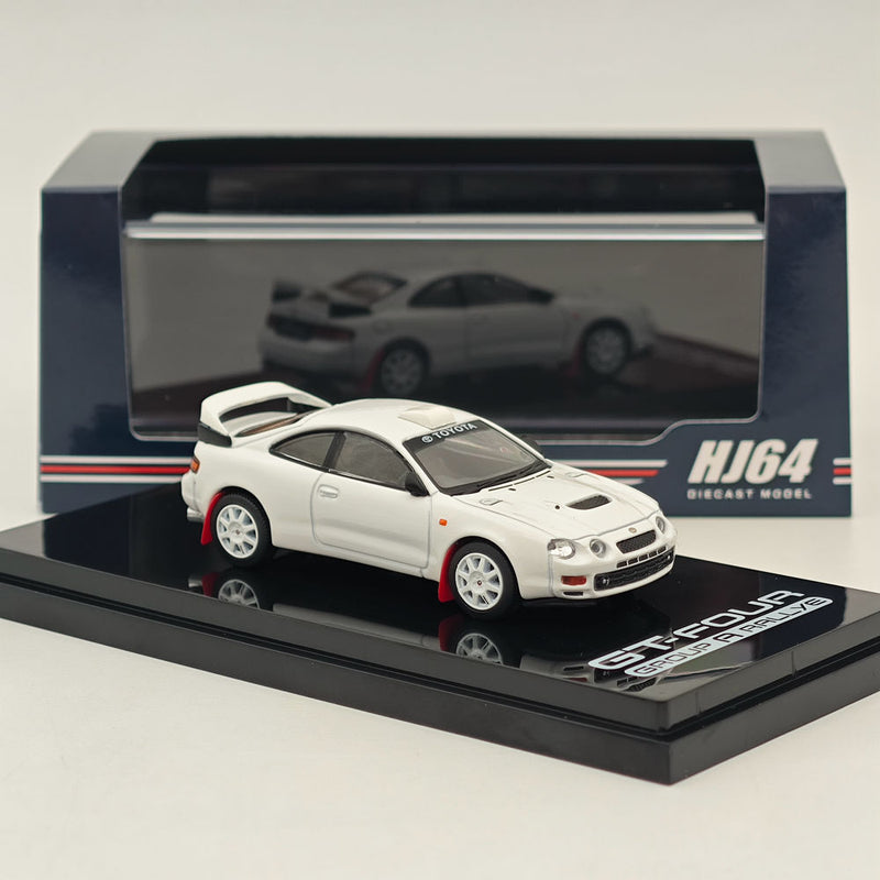 Hobby Japan 1/64 Toyota CELICA GT-FOUR WRC Edition (ST205) Customized Version / 8 Spokes Wheel HJ641064CW White Diecast Models Car Collection