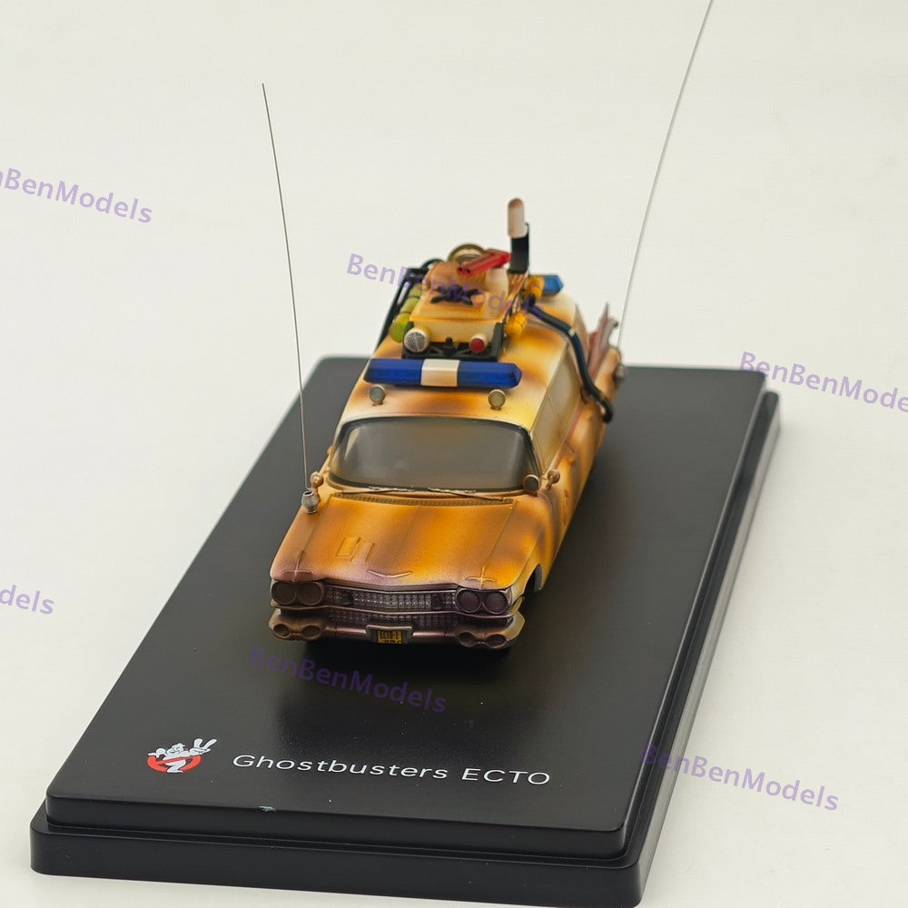 1:64 YS Ghostbusters Ecto-1 Dirty Version Diecast Model Minicar Limited