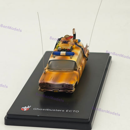 1:64 YS Ghostbusters Ecto-1 Dirty Version Diecast Model Minicar Limited