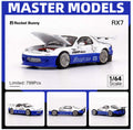 Master 1:64 Mazda RX-7/RX7 FD3S Hood and Headlights Can Open Diecast Models Toys Car Collection Gifts