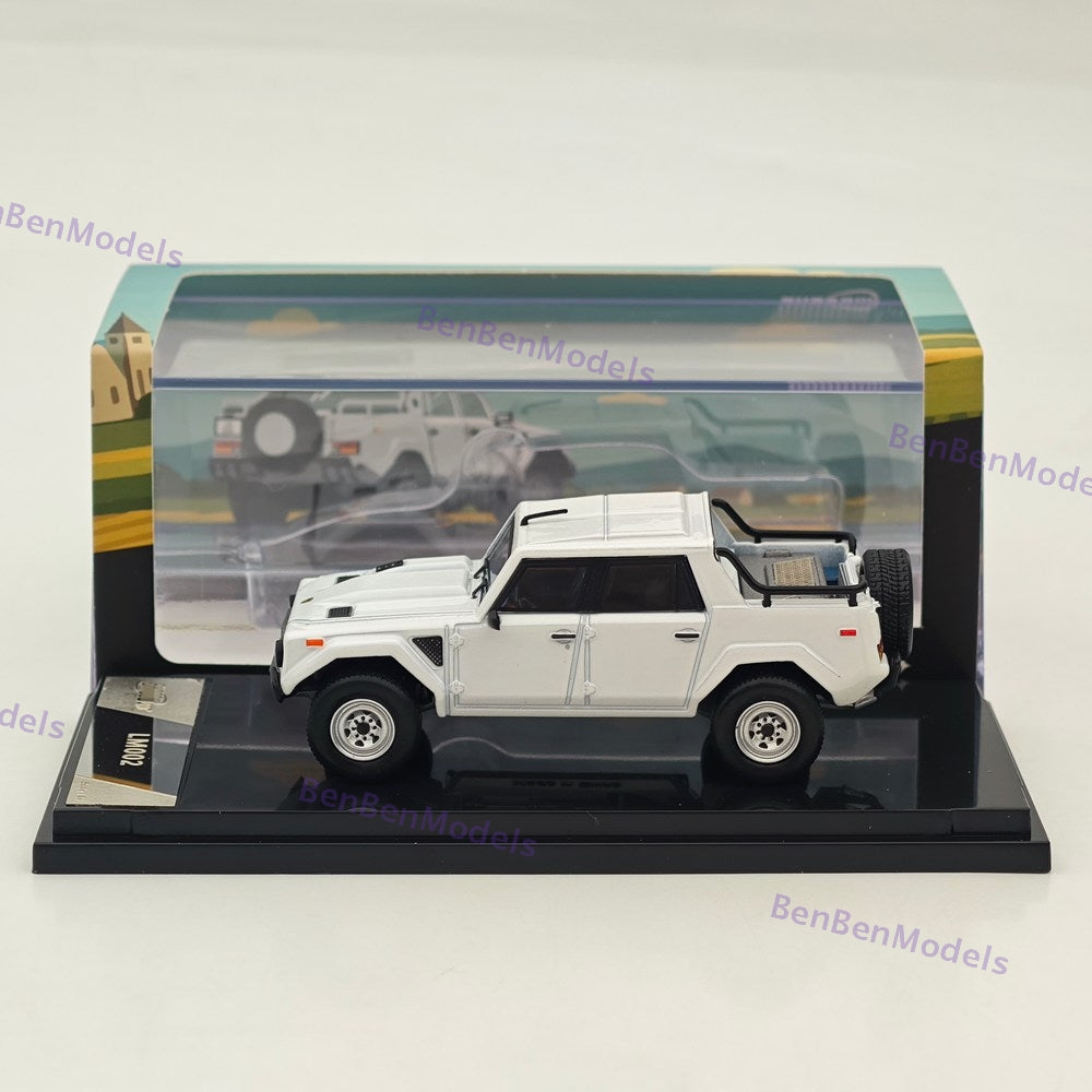 1:64 Shadow Pro LM002 SUV LHD Pearl White Diecast Metal Car Limited