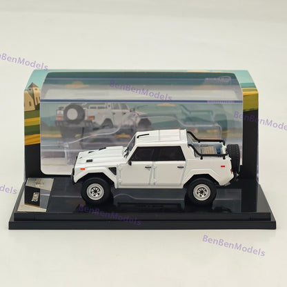 1:64 Shadow Pro LM002 SUV LHD Pearl White Diecast Metal Car Limited