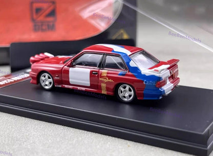 1:64 DCM Red Rally BMW M3 E30 Coupe Widebody Sports Diecast Model Car Limited