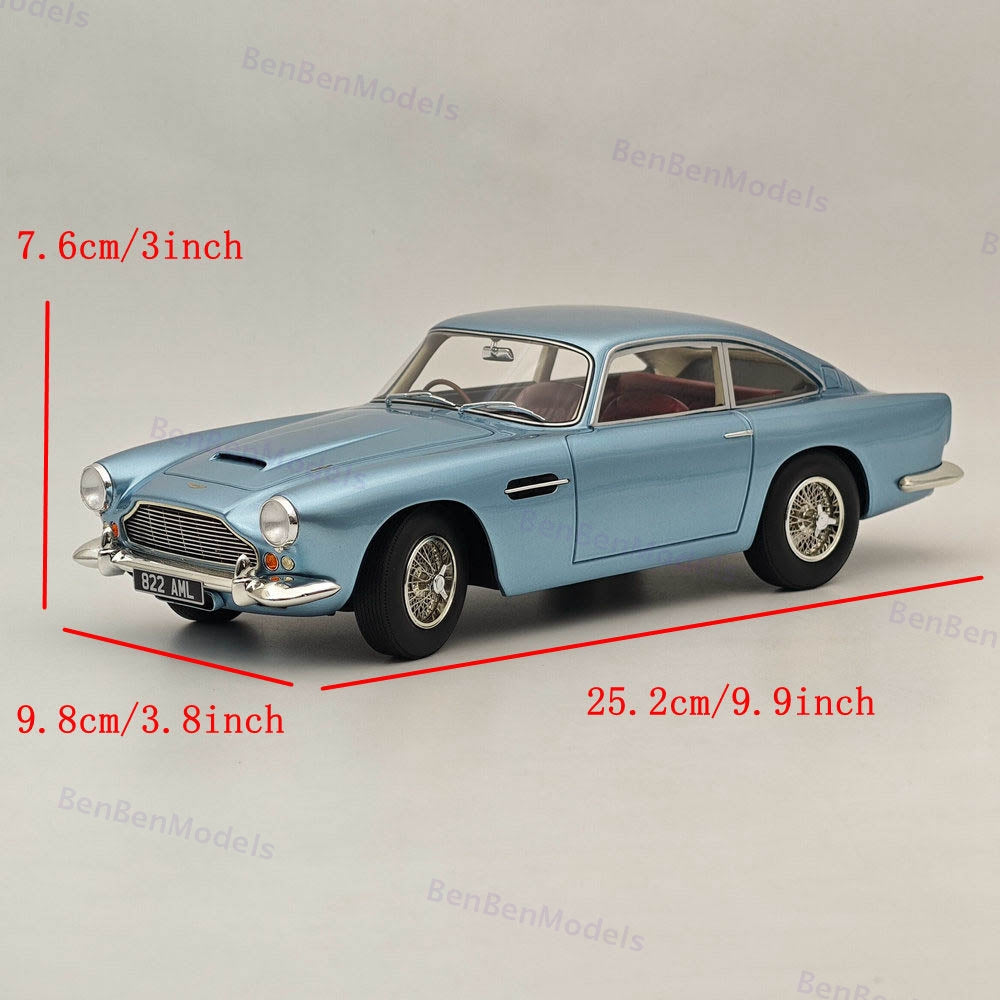 CULT 1:18 Aston Martin DB4 Blue Metallic Resin Model Car Collection CML062-1