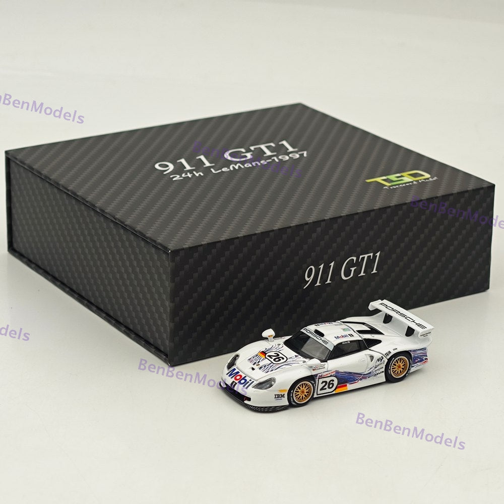 1:64 TSD 911 GT1 24h LeMans 1997 Openable - Hood Diecast Metal Car Limited
