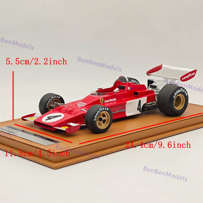 1/18 Tecnomodel Ferrari F1 312 B3-73 #4  MONACO GP 1973 ARTURO MERZARIO Red