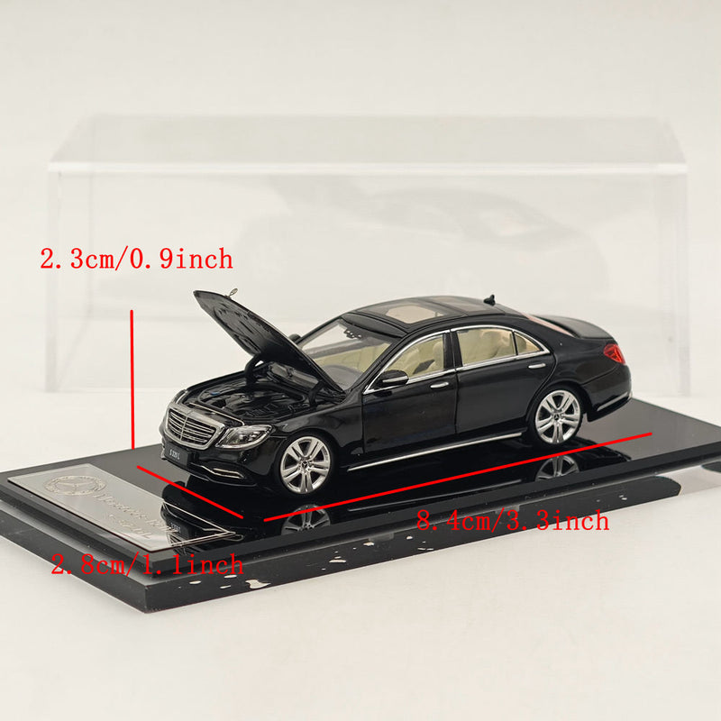 1/64 GLORY MODEL Mercedes-Benz S320L W222 Sedan Sports Black Diecast Metal Car