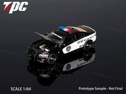 Pre-sale 1:64 TPC Dg Charger PURSUIT / NYPD Livery Police Car Hood Opens Alloy