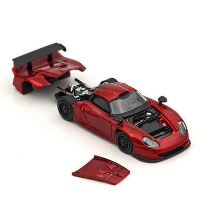 Transcend model TSD 1:64 911 GT1 24h LeMans 1997 Carbon Fiber Opening Hood Diecast Model Car Limited Collection