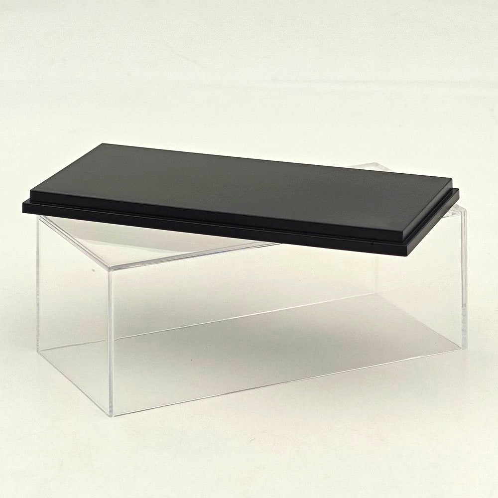 1:64 Scale Diecast Car Acrylic Display Case Dustproof Clear for Mini GT/XCartoys/Mortal/GCD Cars, 4.72"x2.28"x1.77", Red/Black/White