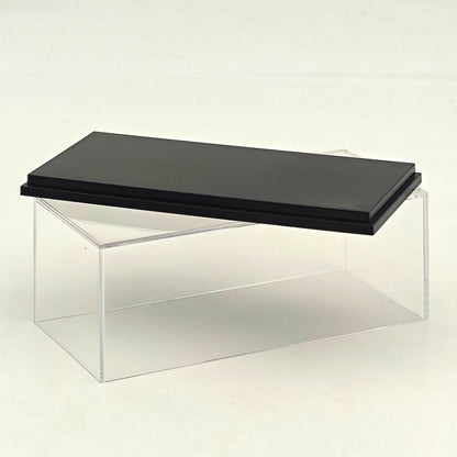 1:64 Scale Diecast Car Acrylic Display Case Dustproof Clear for Mini GT/XCartoys/Mortal/GCD Cars, 4.72"x2.28"x1.77", Red/Black/White
