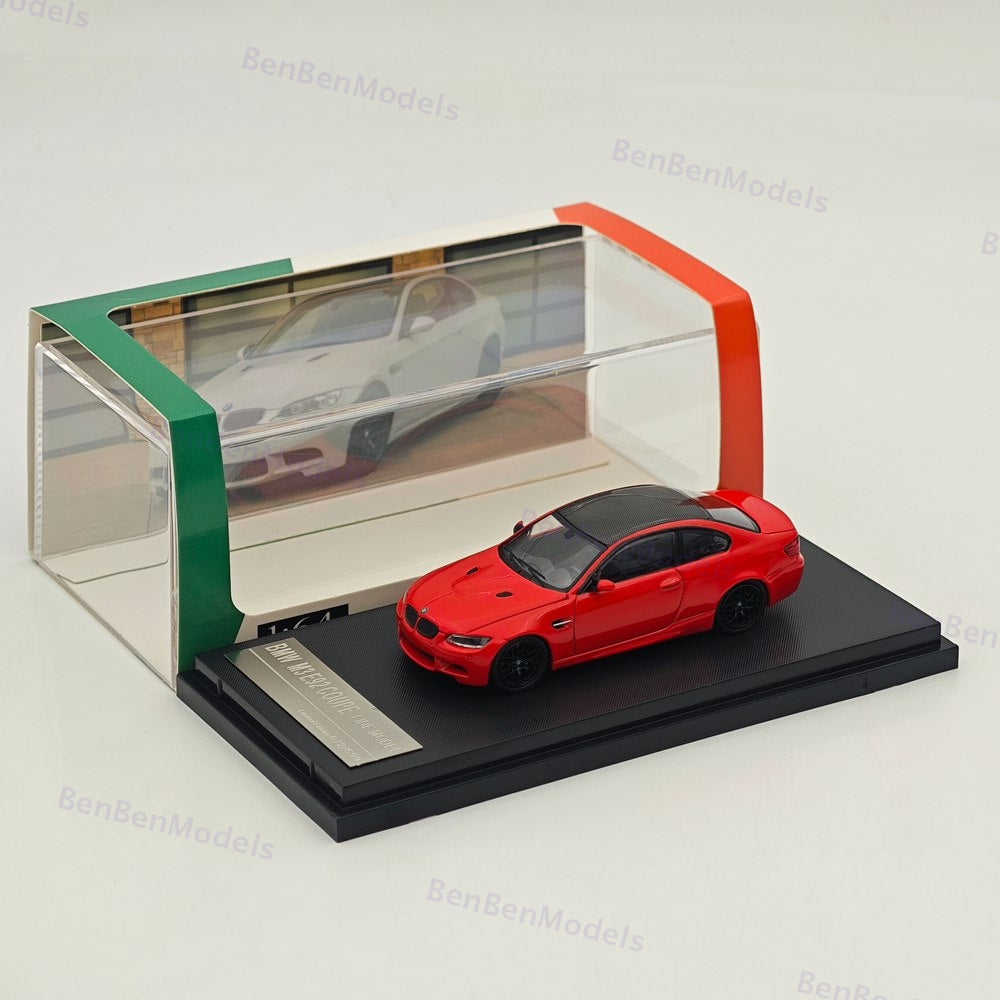 Fine model 1/64 Red BMW M3 E92 COUPE Diecast Model Car Limited Collection Gifts