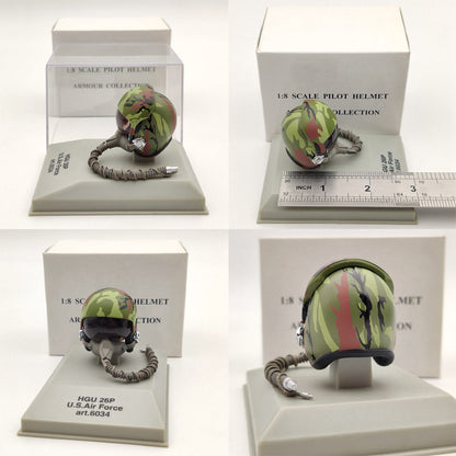 1/8 CDC Armour/Franklin Mint Pilot Helmet HGU 26P/33P/55P/MK 10/Gueneau 316/APH 6B Diecast Model Collection Used