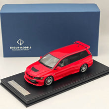 ENGUP 1:18 MITSUBISHI LANCER EVOLUTION IX WAGON MR Modèle de voiture en résine Collection limitée Cadeau automatique Rouge 