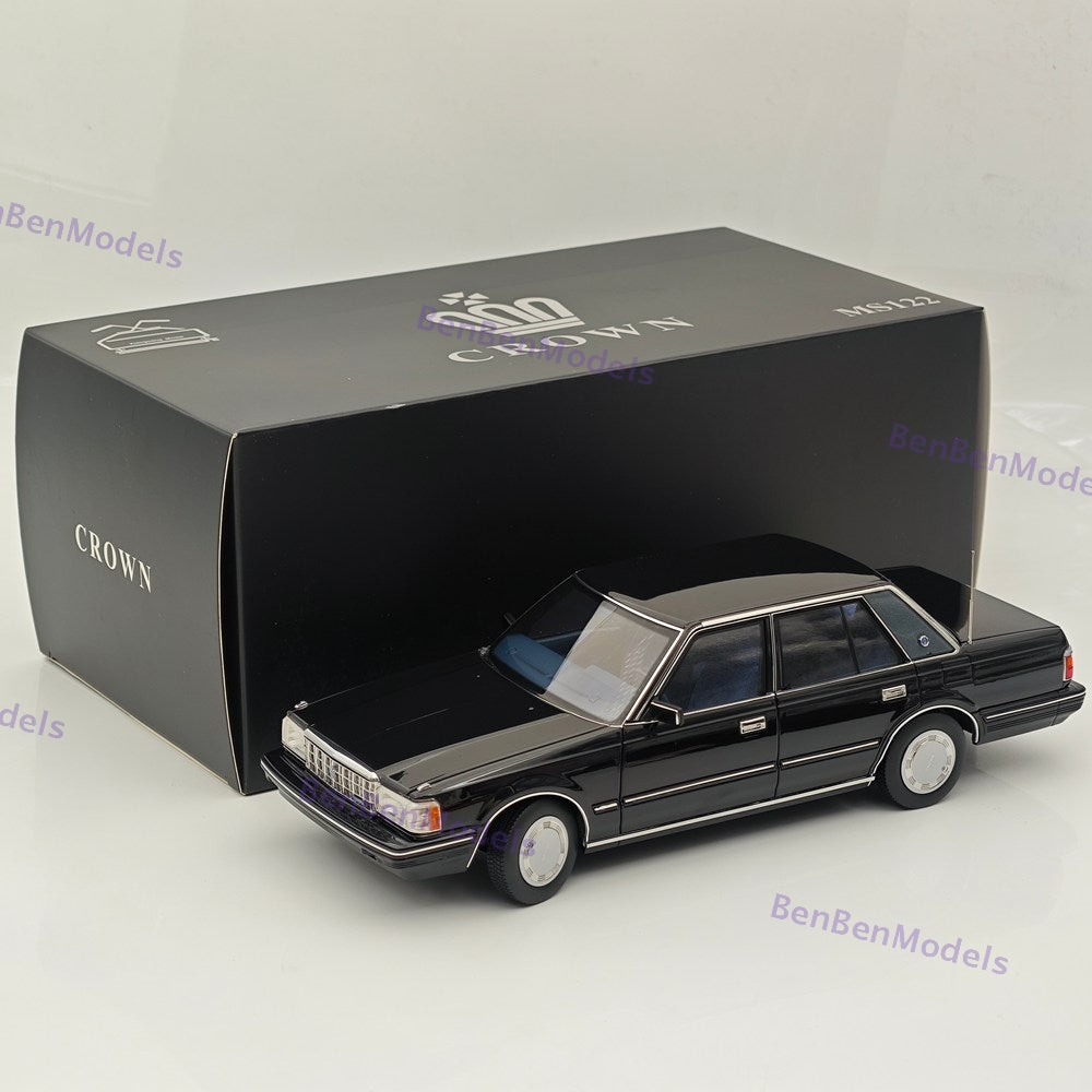 1/18 Toyota Crown Seventh Generation MS122 Black / Blue Interior Diecast