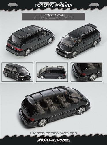 MORTAL 1:64 Toyota Previa Diecast Toys Car Model Limited Collectible Gift Miniature Vehicle Hobby