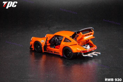 Pre-sale TPC 1:64 Scale 930 Metallic Orange Diecast Model Car Limited Collection
