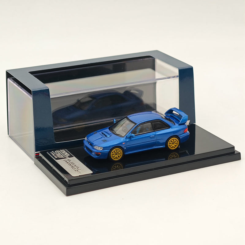 1/64 Hobby Japan SUBARU IMPREZA 22B STi TYPE UK Sonic Blue Mica Diecast Models